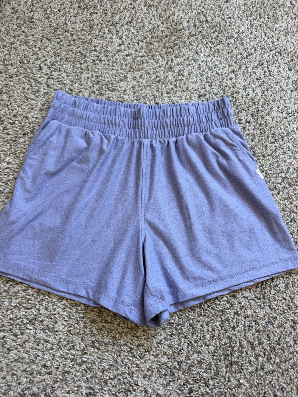 Athletic Works Lavender Elastic Waist Athletic Shorts S